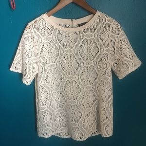 Sheer lace top